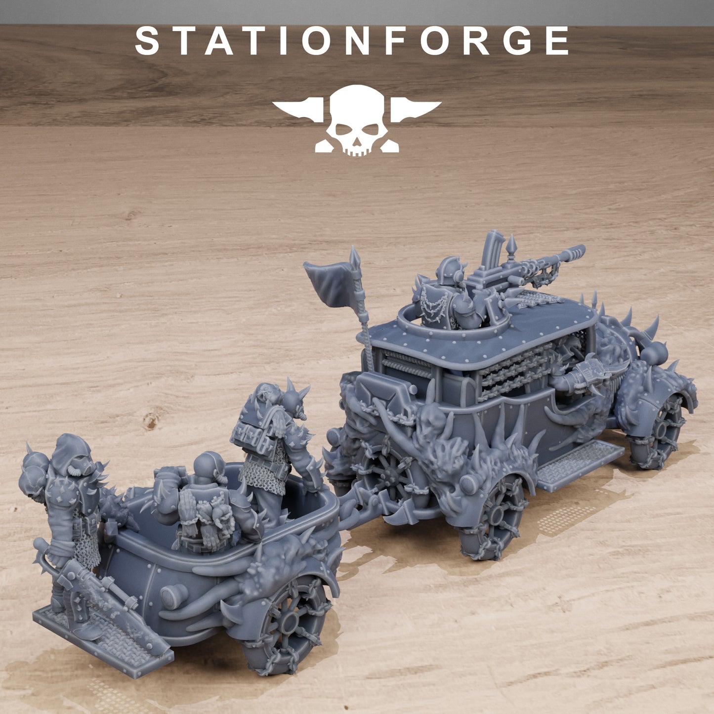 Corrupted Bloody Convoy (x2) - by Station Forge - TTRPG - Wargaming - Grimdark