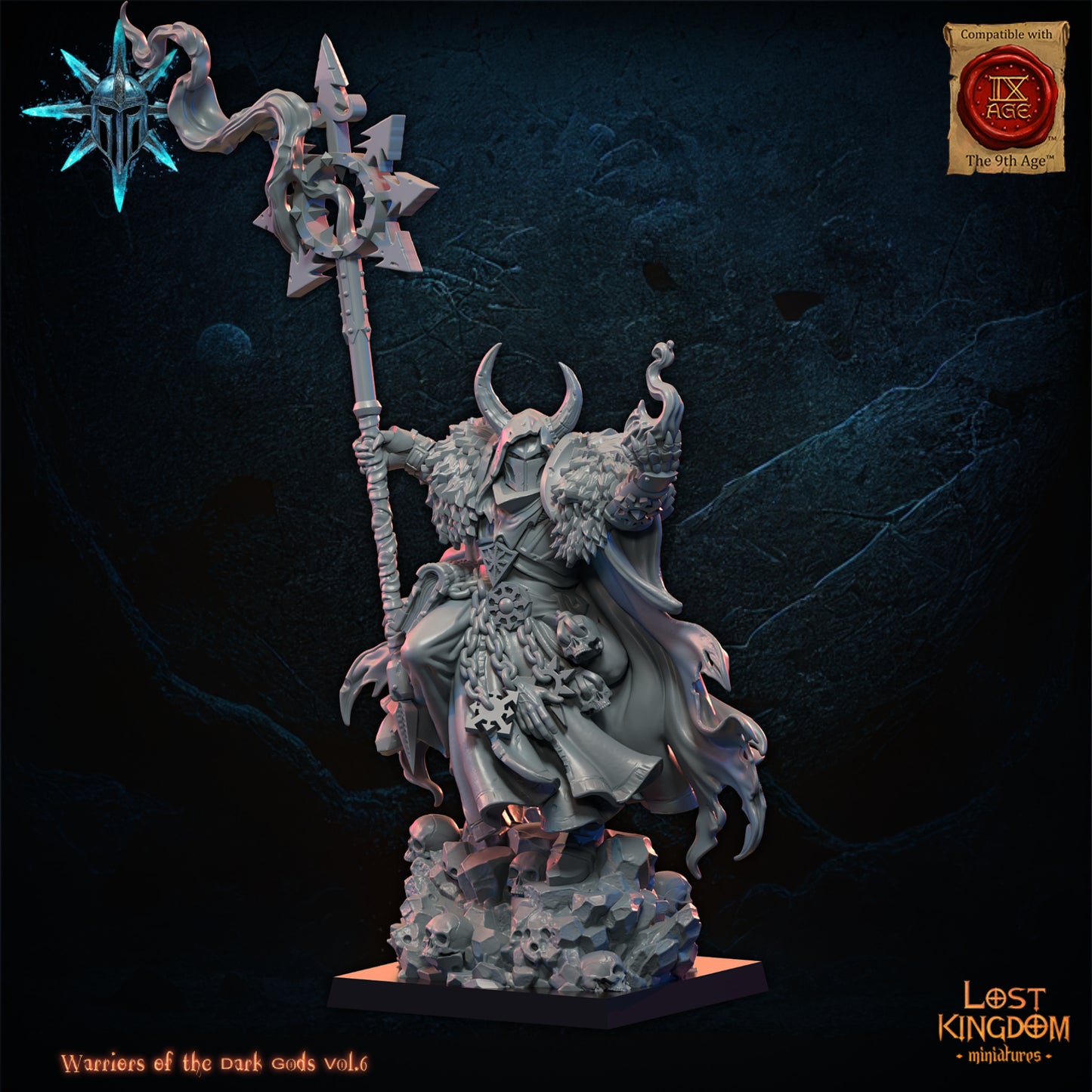 Dark Sorcerer - Warriors of the Dark Gods - Chaos Warriors - TTRPG - Wargaming - Dungeons and Dragons