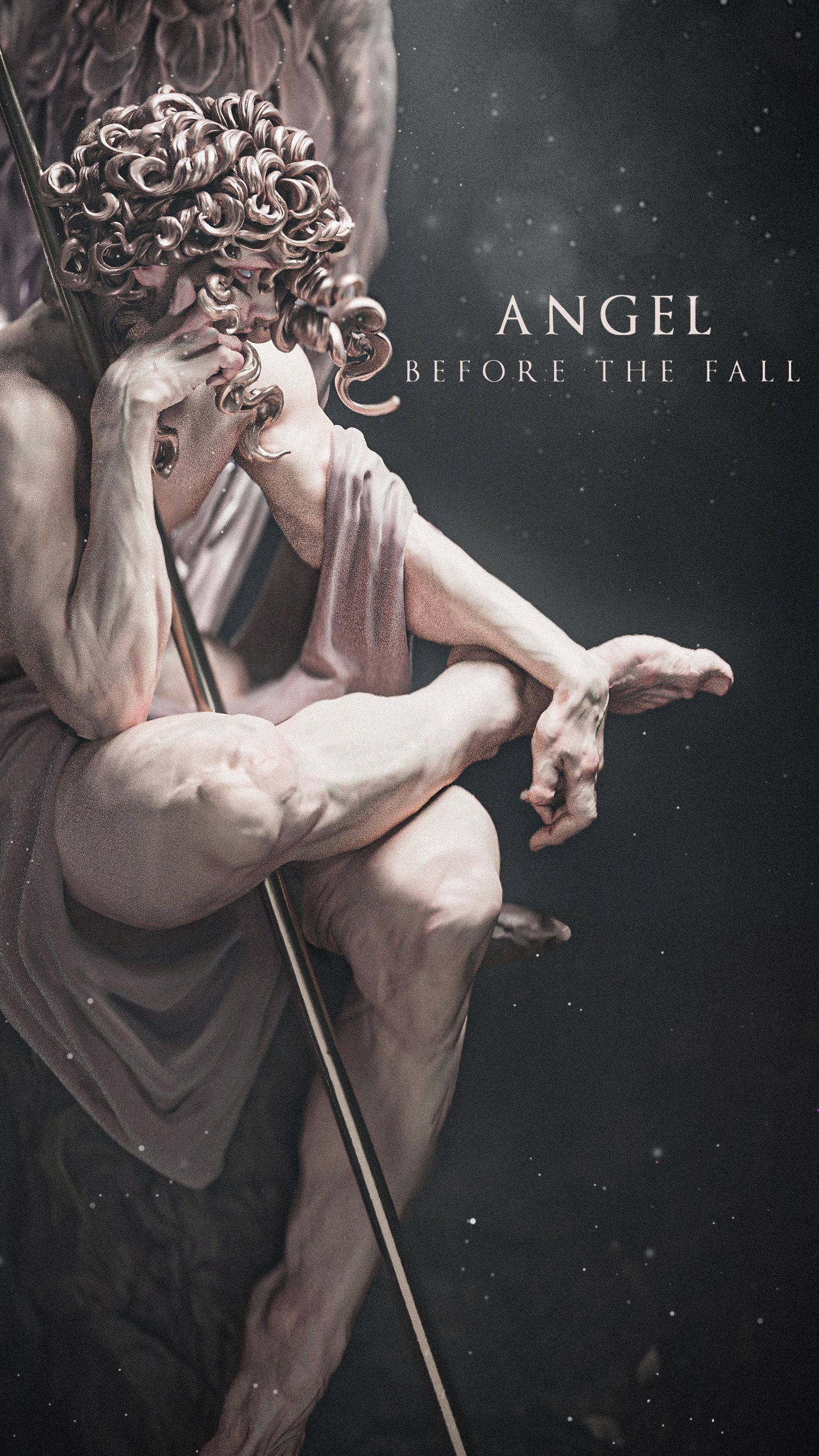 Angel Before the Fall Sculpture (75mm to 500mm) - Unassembled/Unpainted/3D Print