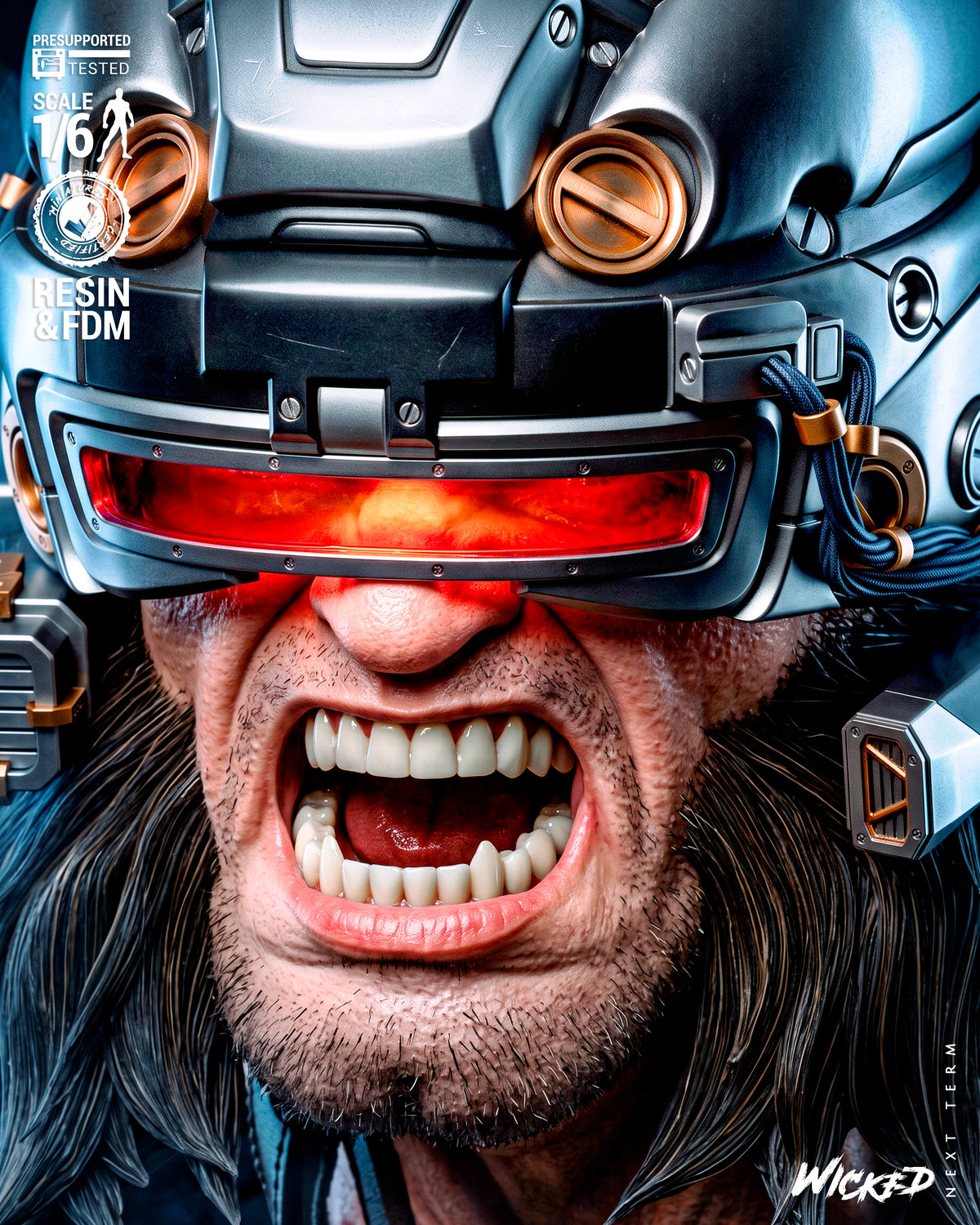 Weapon X Sculpture (75mm to 500mm) - Unassembled/Unpainted/3D Print