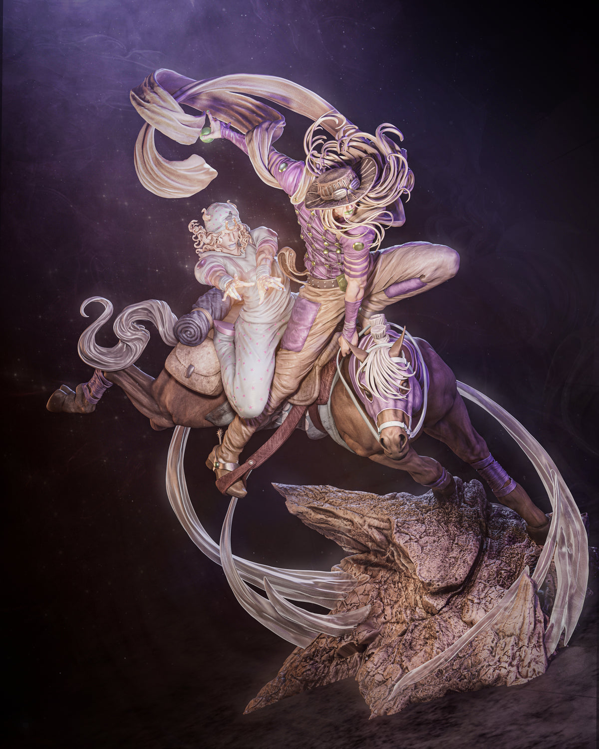 JoJo's Bizarre Adventure: Steel Ball Run Sculpture (75mm to 500mm) - Unassembled/Unpainted/3D Print