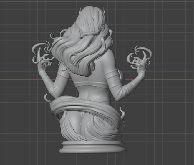 Scarlet Witch Pharoah Sorceress Bust(75mm to 500mm) - Unassembled/Unpainted/3D Print