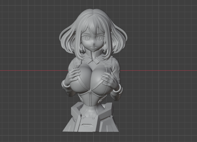 Uraraka Bust(75mm to 500mm) - Unassembled/Unpainted/3D Print