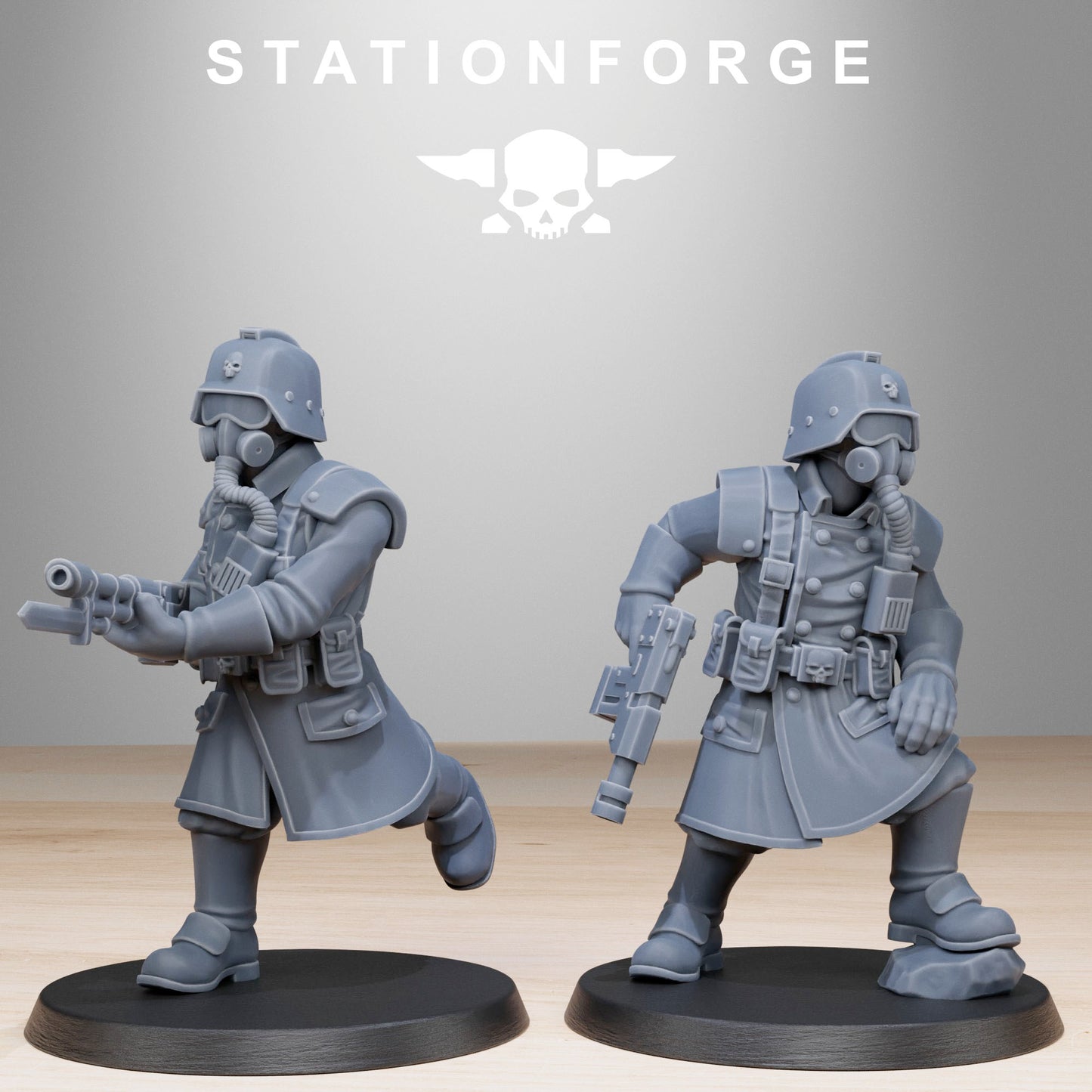 SteelGuard Militants (x10) - by Station Forge - TTRPG -Wargaming - Grimdark