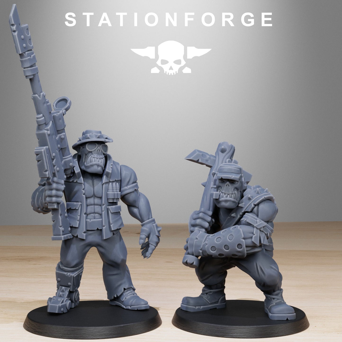 Orkaz Team Fighters (x11) TTRPG - Wargaming - Grimdark