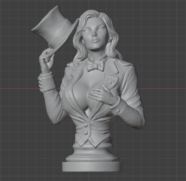 Zatanna Bust(75mm to 500mm) - Unassembled/Unpainted/3D Print