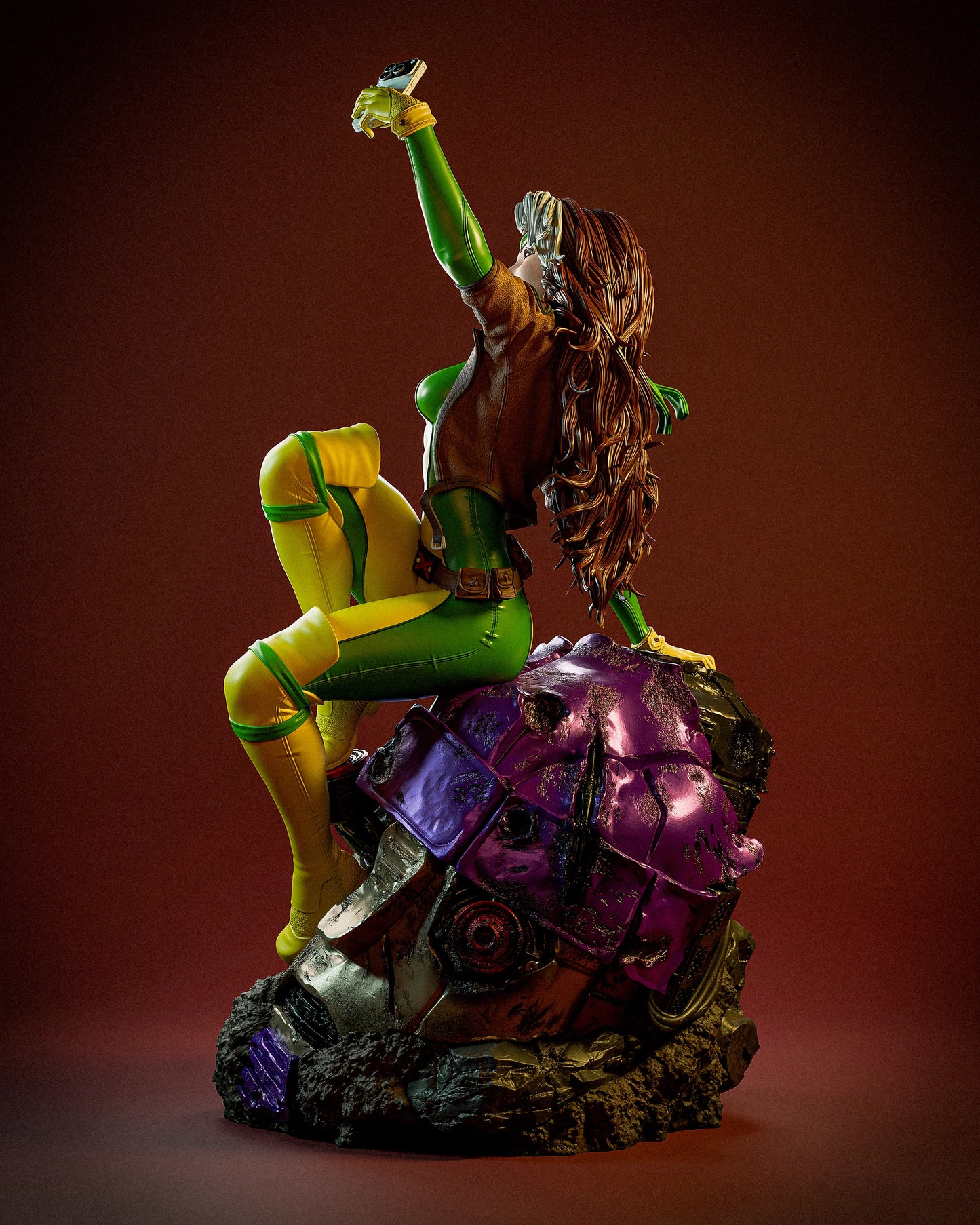 X-Men: Rogue Sculpture (75mm to 500mm) - Unassembled/Unpainted/3D Print