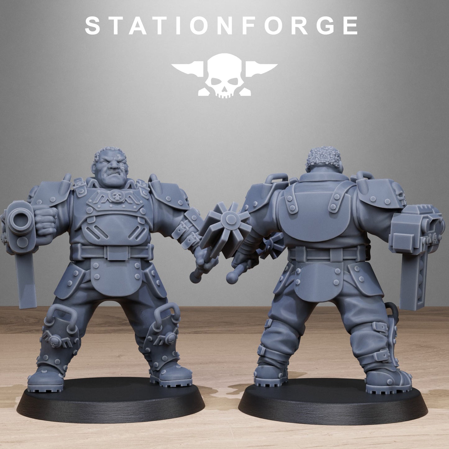 GrimGuard Armored Mutants (x10) - TTRPG - Wargaming - Sci-Fi - Grimdark