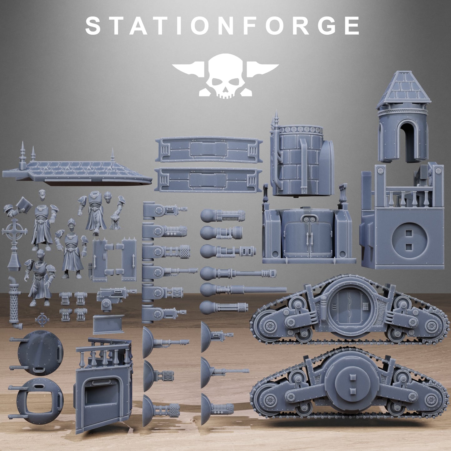 Vodalites Heavy Tank - by Station Forge - TTRPG - Wargaming - Grimdark
