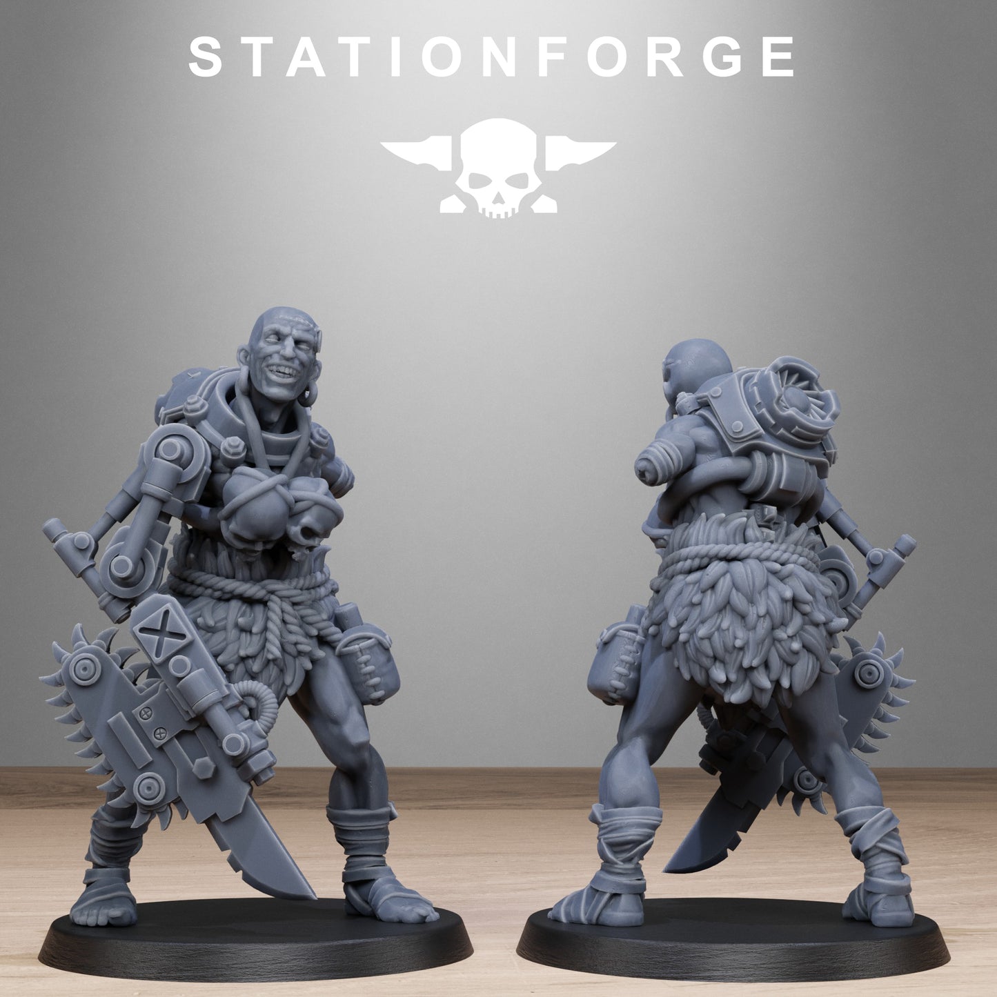 Techno Savage Barbarians (x10) - TTRPG - Wargaming - Grimdark