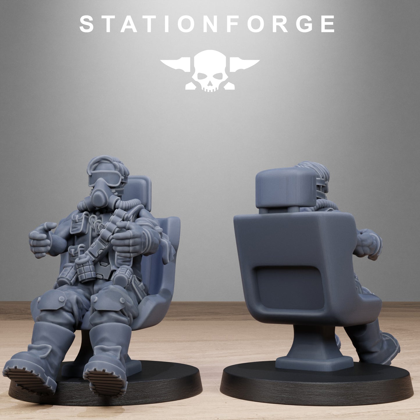 Pilot Commanders (x10) - by Station Forge - TTRPG - Wargaming - Grimdark