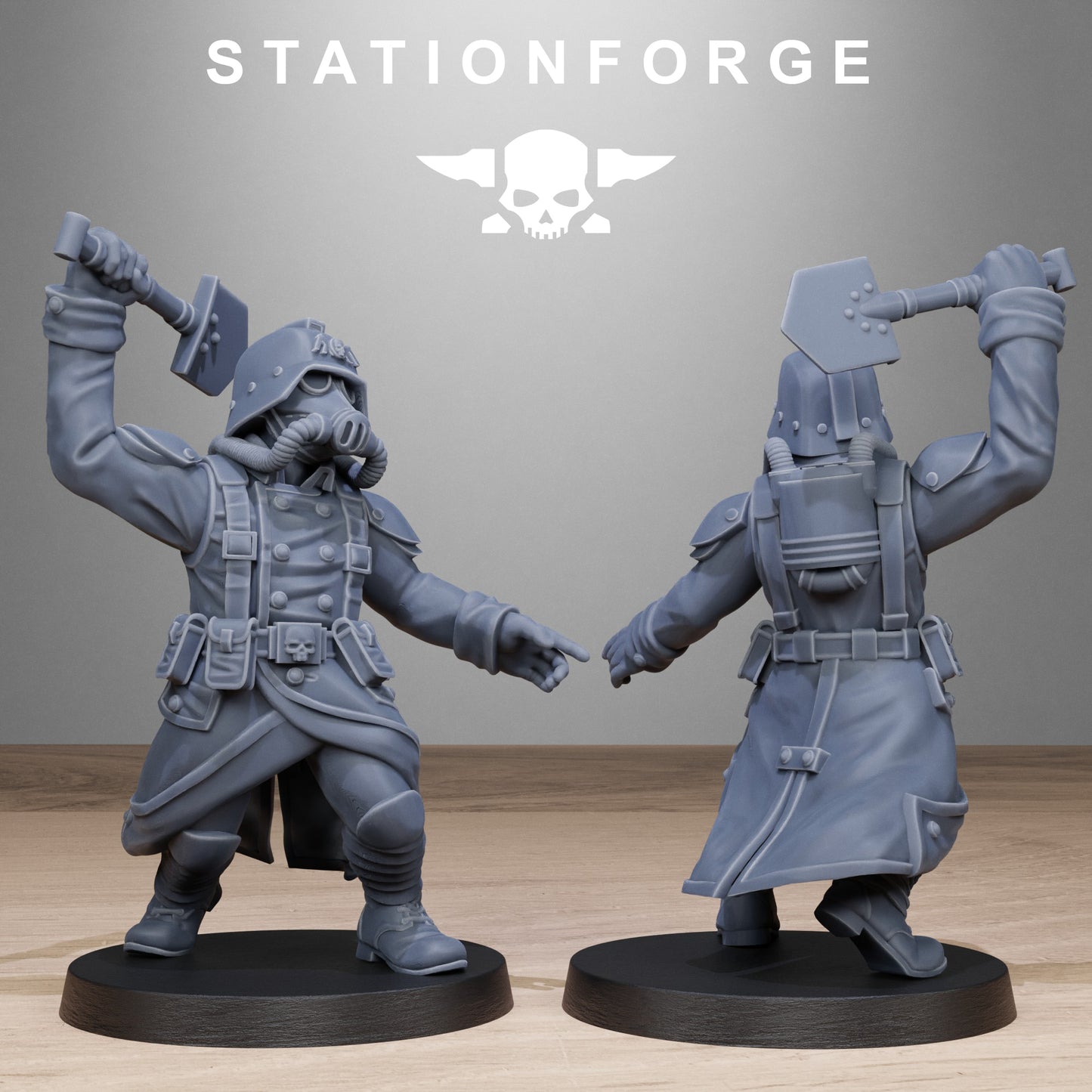 GrimGuard Shovel Fighter (x10) - TTRPG - Wargaming - Grimdark