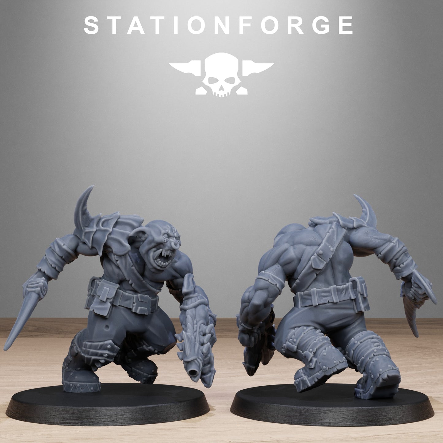 Orkaz Biotech Looters (x10) - by Station Forge - TTRPG - Wargaming - Grimdark