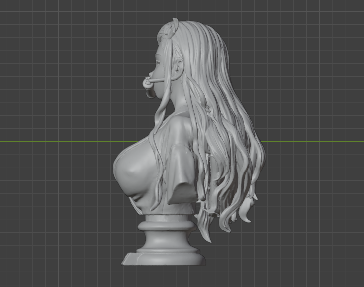 Buste de Nezuko Kamado (75 mm à 500 mm) - Non assemblé/Non peint/Impression 3D