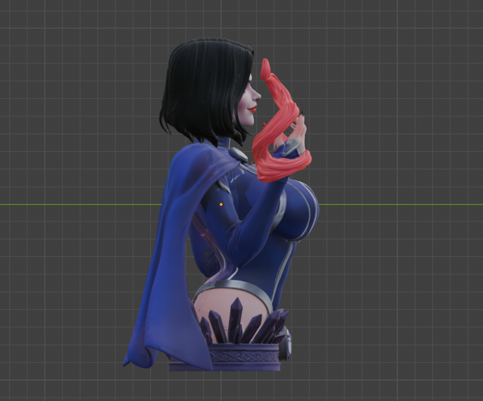 Raven Bust (75mm to 500mm) - Unassembled/Unpainted/3D Print