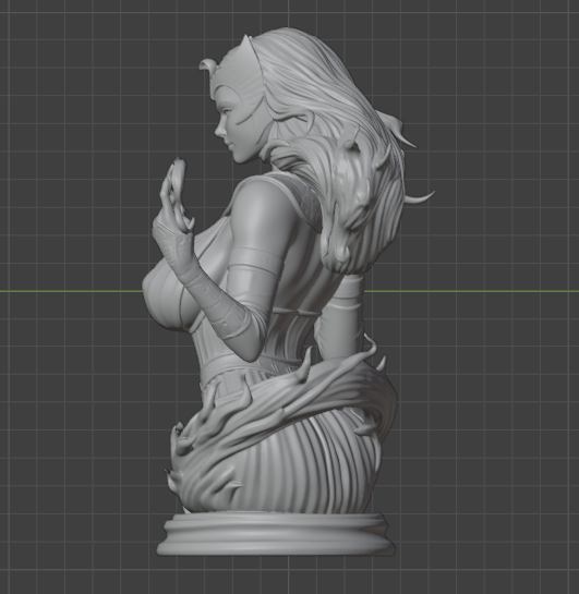 Scarlet Witch Egyptian Goddess Bust(75mm to 500mm) - Unassembled/Unpainted/3D Print