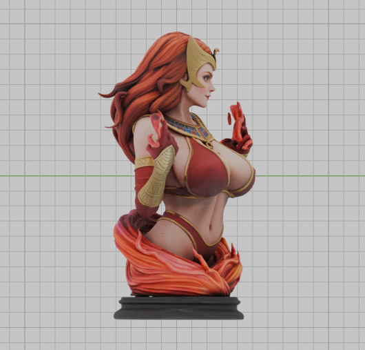 Scarlet Witch Pharoah Sorceress Bust(75mm to 500mm) - Unassembled/Unpainted/3D Print