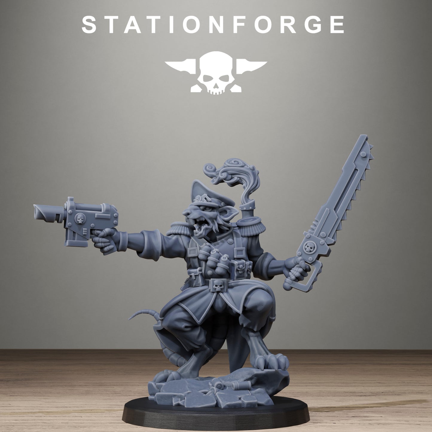 Raticus Officer (x2) TTRPG - Wargaming - Grimdark