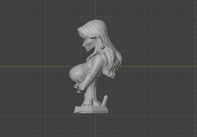 Starfire Bust (75mm to 500mm) - Unassembled/Unpainted/3D Print