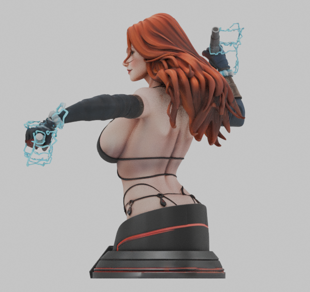 Buste de Black Widow (75 mm à 500 mm) - Non assemblé/Non peint/Impression 3D