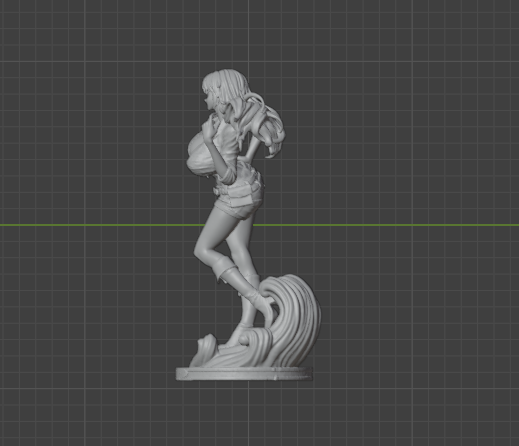 Nami Sculpture (75mm to 500mm) - Unassembled/Unpainted/3D Print