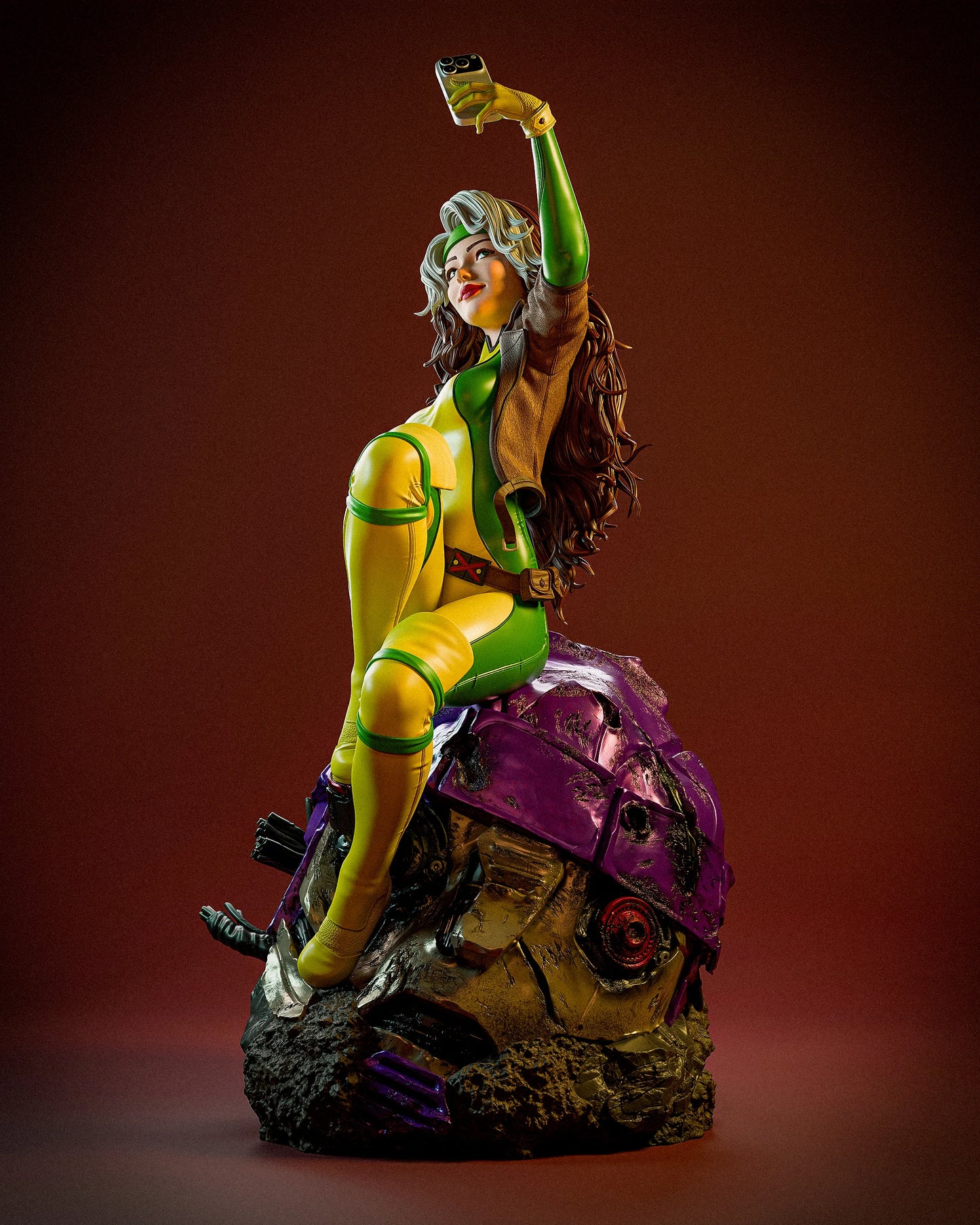 X-Men: Rogue Sculpture (75mm to 500mm) - Unassembled/Unpainted/3D Print