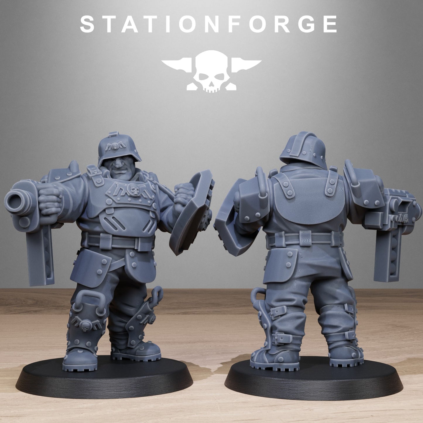 GrimGuard Armored Mutants (x10) - TTRPG - Wargaming - Sci-Fi - Grimdark