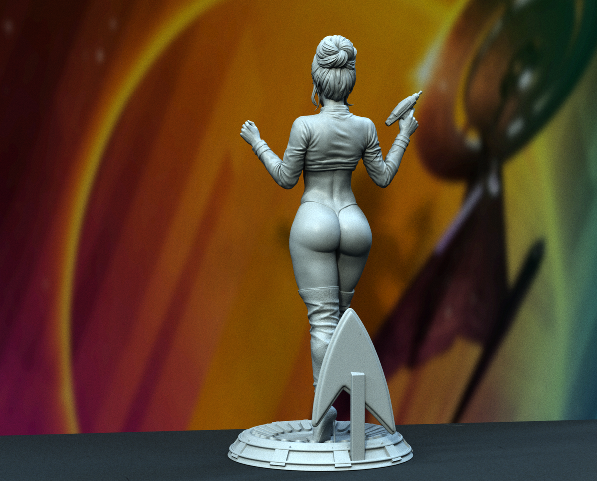 Sculpture Pin-Up Star Trek SFW/NSFW (75 mm à 500 mm) - Non assemblée/Non peinte/Impression 3D
