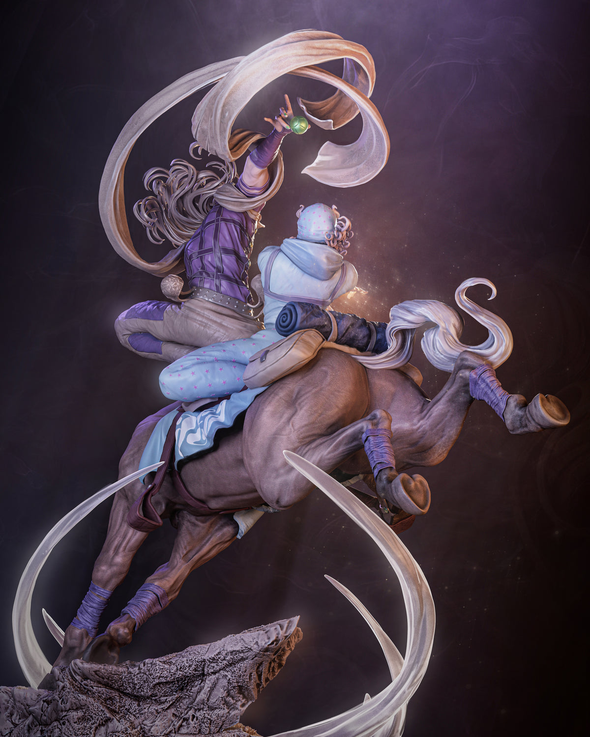 JoJo's Bizarre Adventure: Steel Ball Run Sculpture (75mm to 500mm) - Unassembled/Unpainted/3D Print