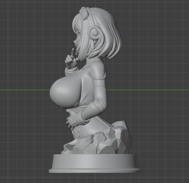 Yuichiro Uraraka Bust (75mm to 500mm) - Unassembled/Unpainted/3D Print