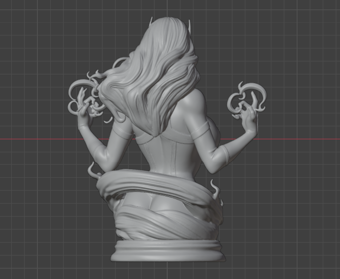 Scarlet Witch Bust(75mm to 500mm) - Unassembled/Unpainted/3D Print