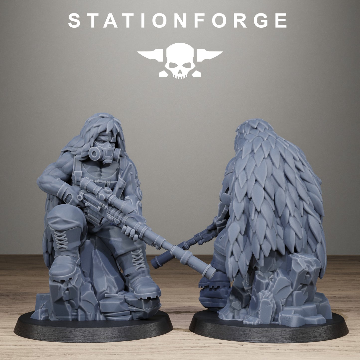 GrimGuard Jungle Fighter Snipers (x10) TTRPG - Wargaming - Grimdark - Sci-Fi