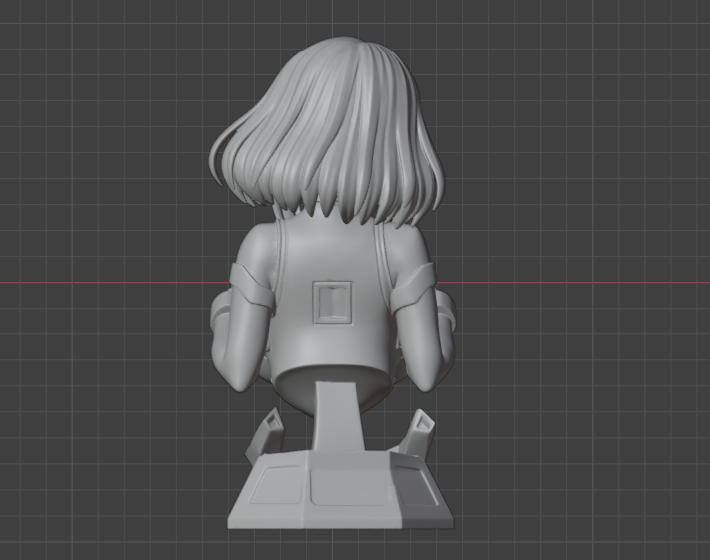 Zero-Gravity Heroine Bust (75mm to 500mm) - Unassembled/Unpainted/3D Print