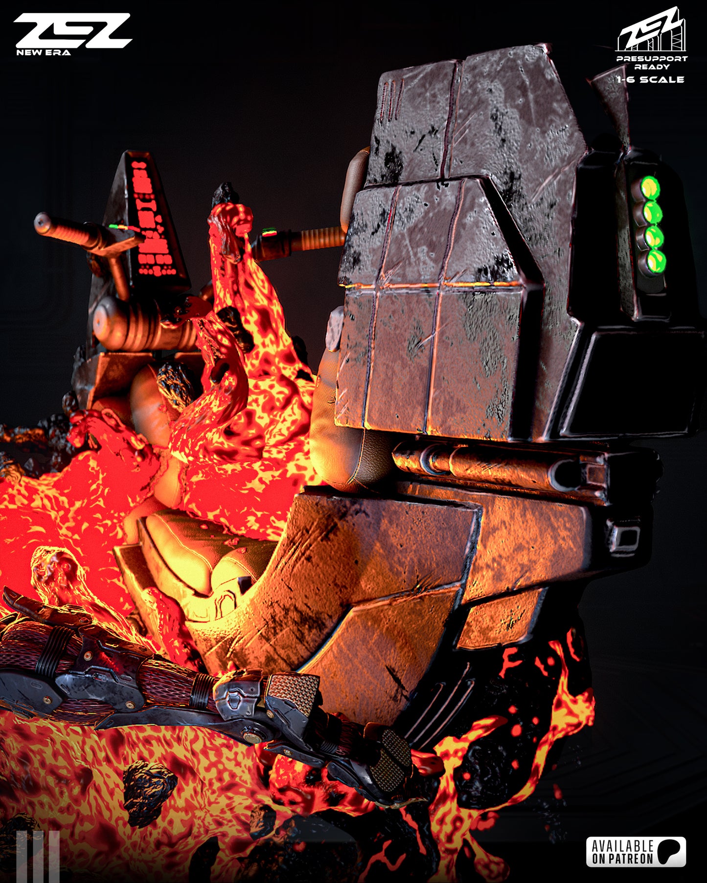 Darth Maul Sculpture (75mm to 500mm) - Unassembled/Unpainted/3D Print
