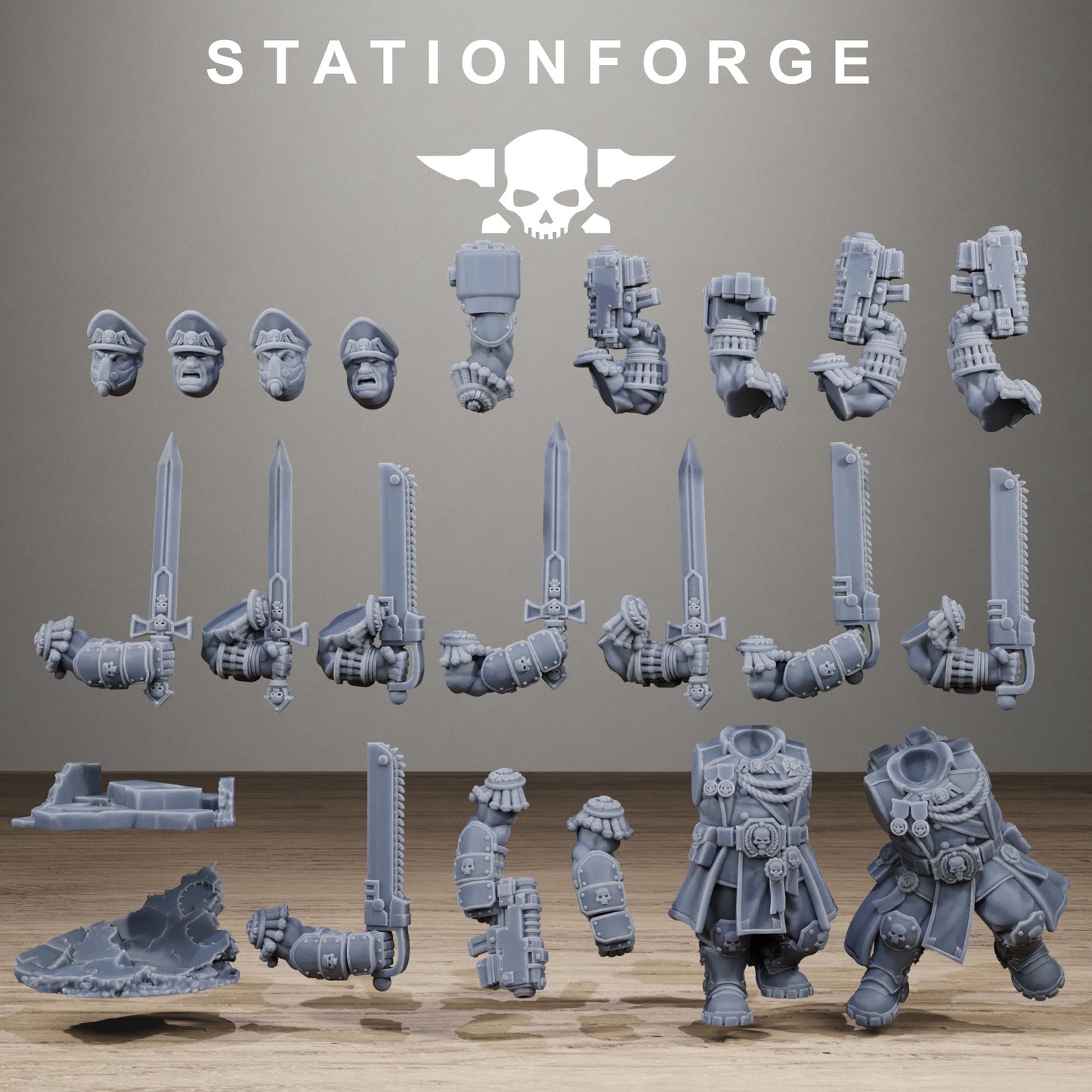 GrimGuard Mutant Leader (x2) - TTRPG - Wargaming - Grimdark