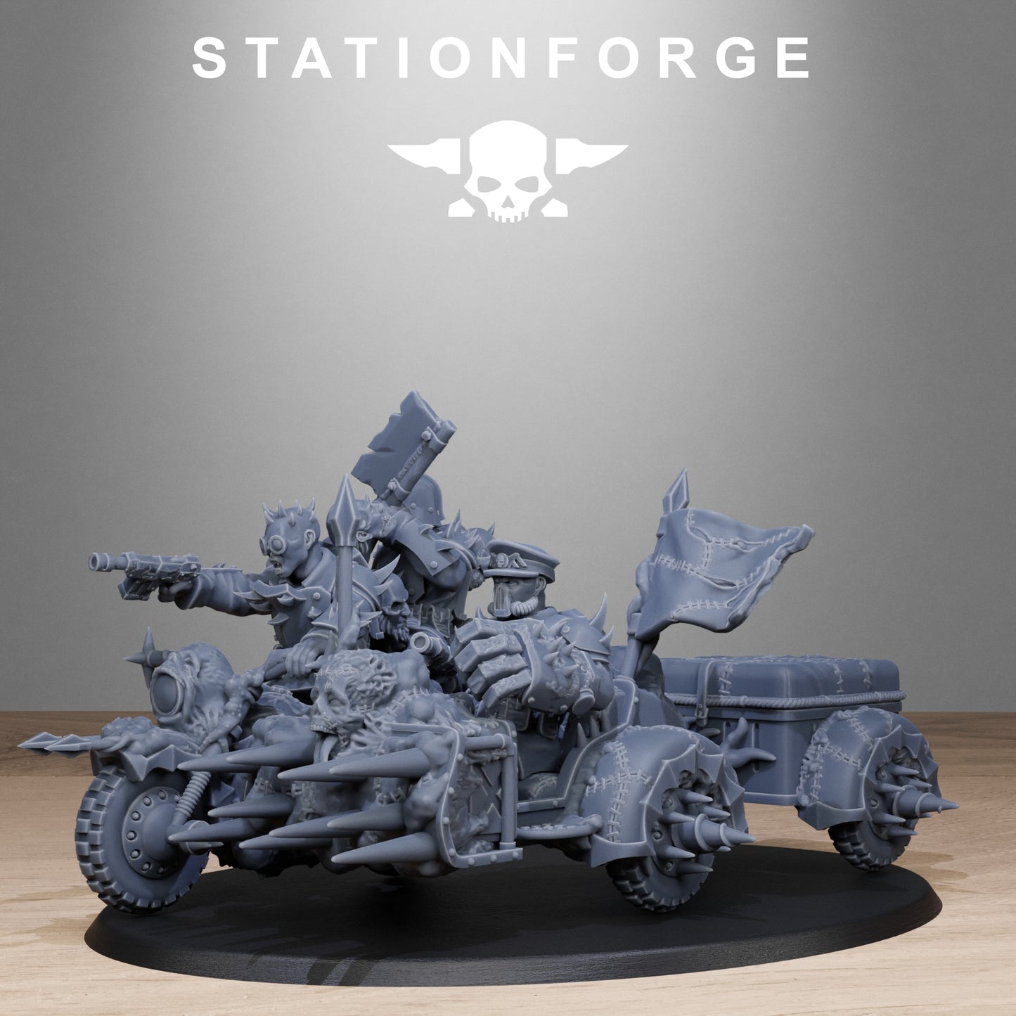 Corrupted Guard Bikers (x10) - TTRPG - Wargaming - Grimdark