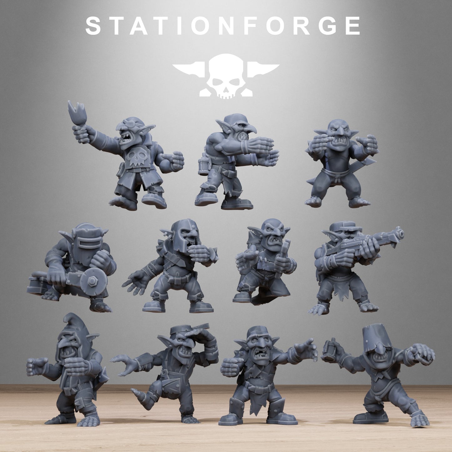 Orkaz Gognauts - Warmachine - TTRPG - Wargaming - Grimdark  - by Station Forge - Tabletop RPG Miniature - Roleplaying 3D Printed Fantasy Mini