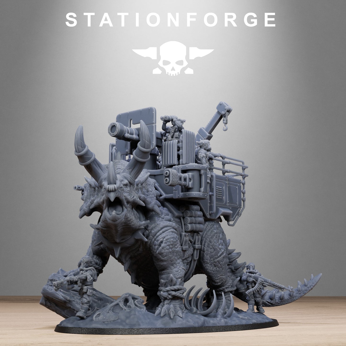 GrimGuard Jungle Fighters Triceratank - TTRPG - Wargaming - Grimdark