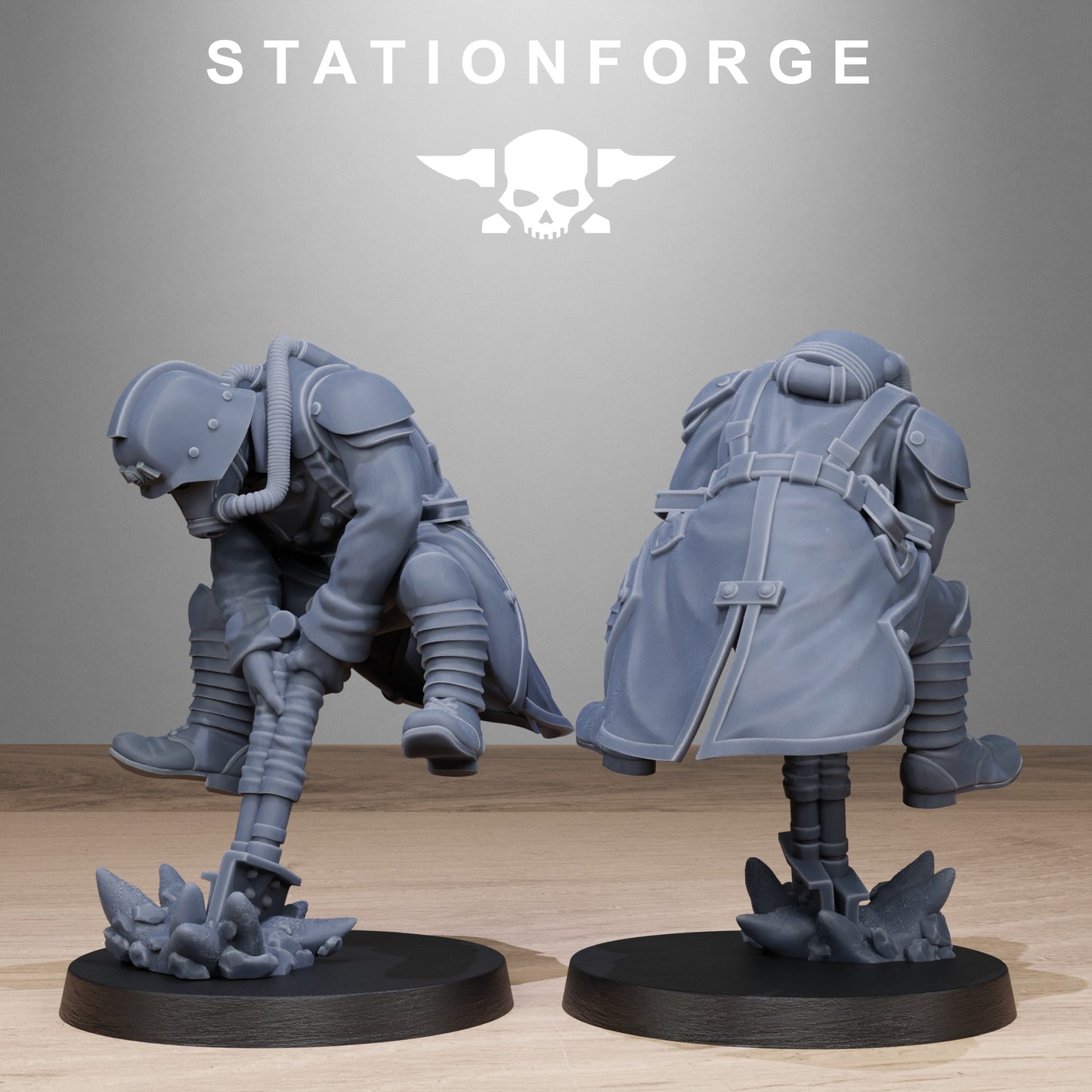 GrimGuard Shovel Fighter (x10) - TTRPG - Wargaming - Grimdark