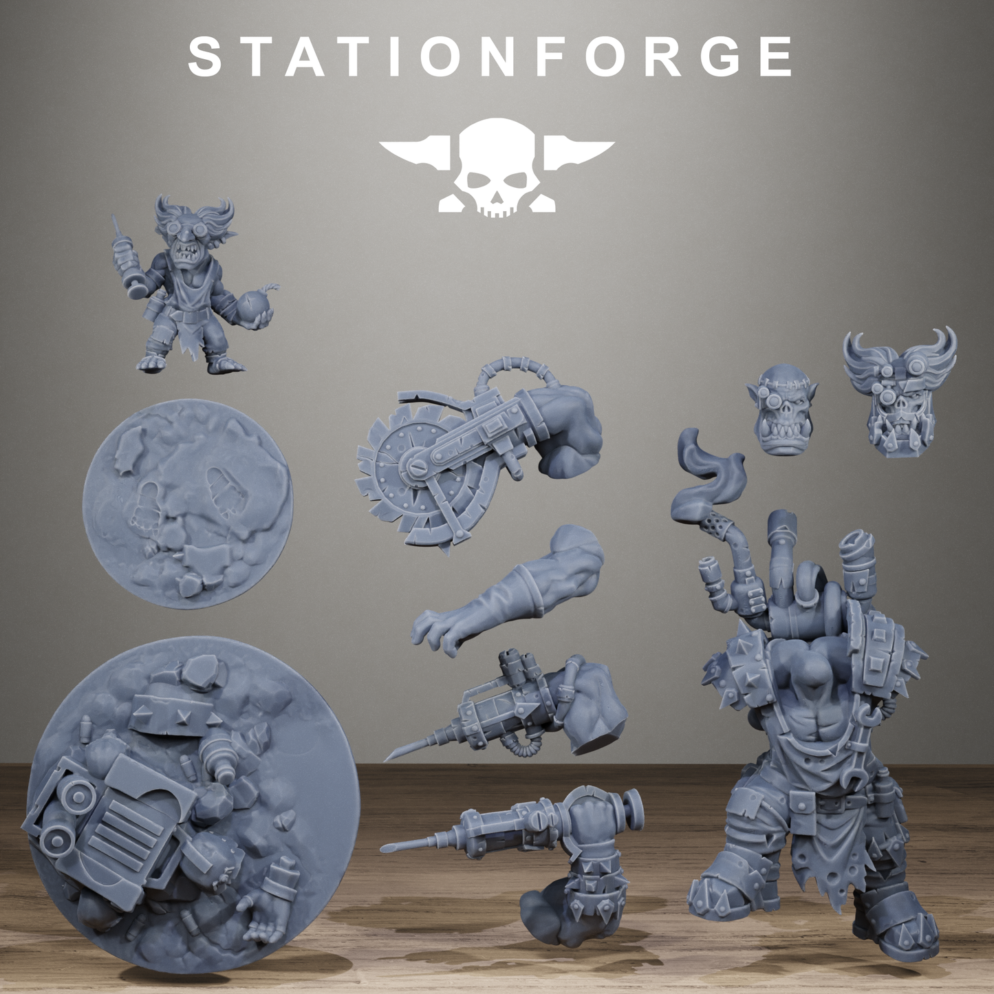 Orkaz Mad Scientist (x2) - TTRPG - Wargaming - Grimdark