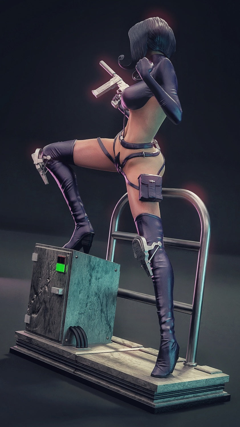 Aeon Flux Sculpture (75mm to 500mm) - Unassembled/Unpainted/3D Print