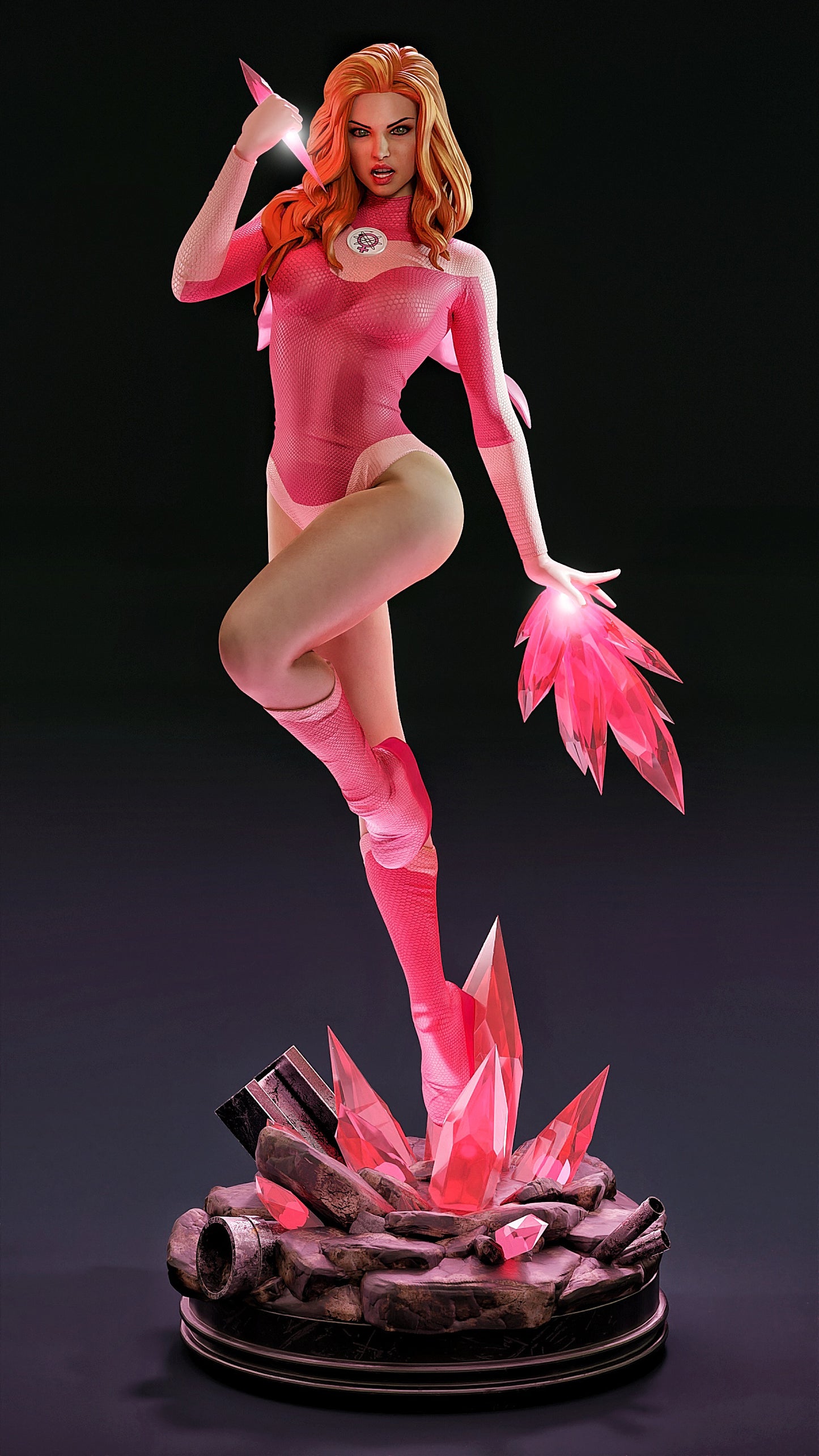 Atom Eve Sculpture (75mm to 500mm) - Unassembled/Unpainted/3D Print