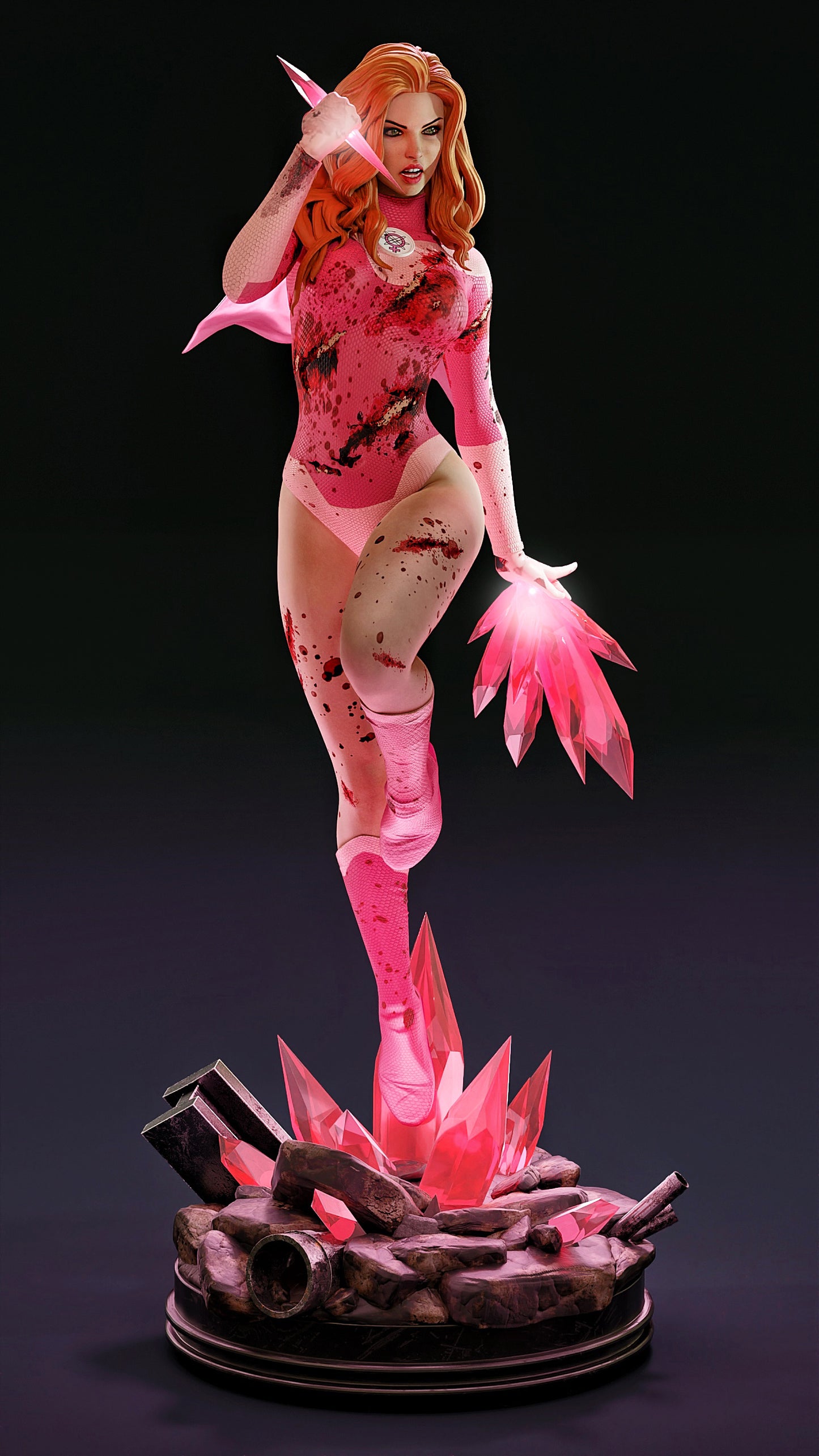 Atom Eve Sculpture (75mm to 500mm) - Unassembled/Unpainted/3D Print