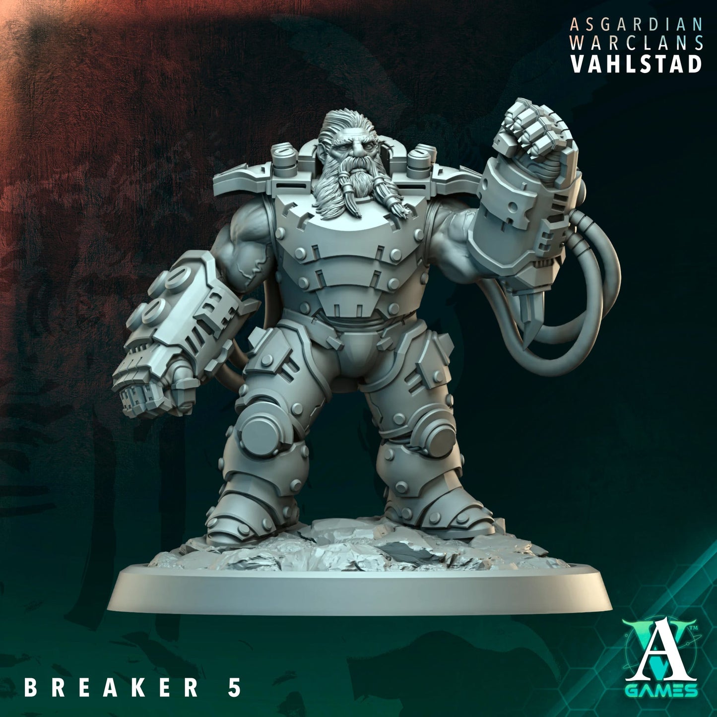 Breaker (x5) - Asgardian Warclans - Vahlstad - TTRPG - Wargaming - Grimdark
