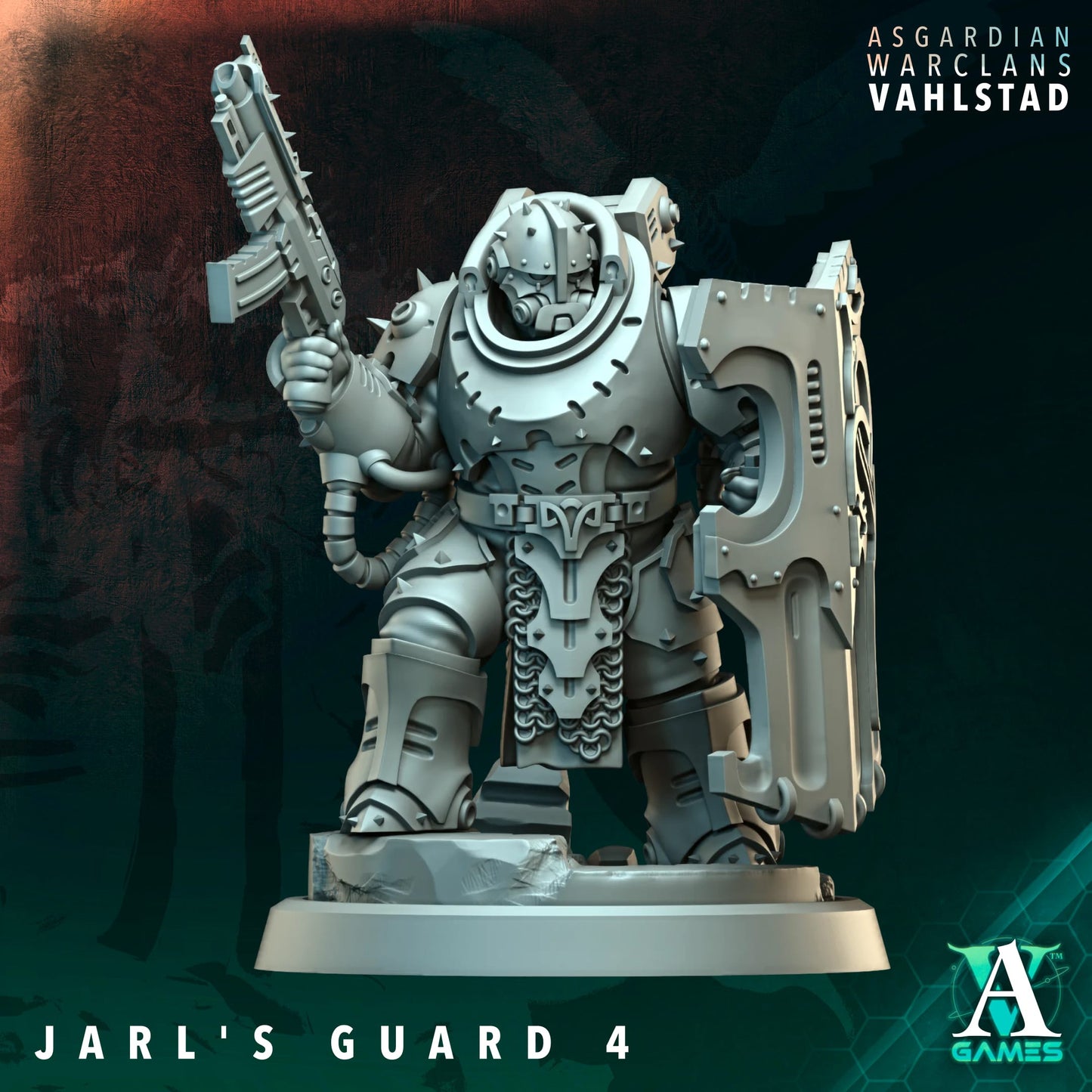 Jarl's Guard (x10) - Asgardian Warclans - Vahlstad - TTRPG - Wargaming Grimdark