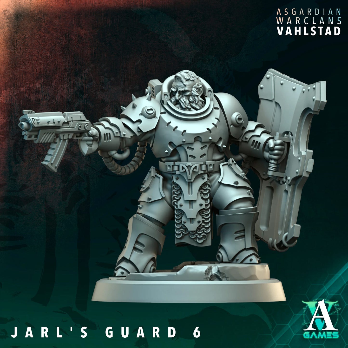 Jarl's Guard (x10) - Asgardian Warclans - Vahlstad - TTRPG - Wargaming Grimdark