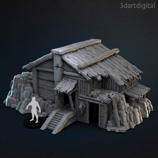 Abandoned Farmstead - Scatter Terrain - by 3dartDigital - Tabletop RPG Miniature - Roleplaying 3D Printed Fantasy Mini