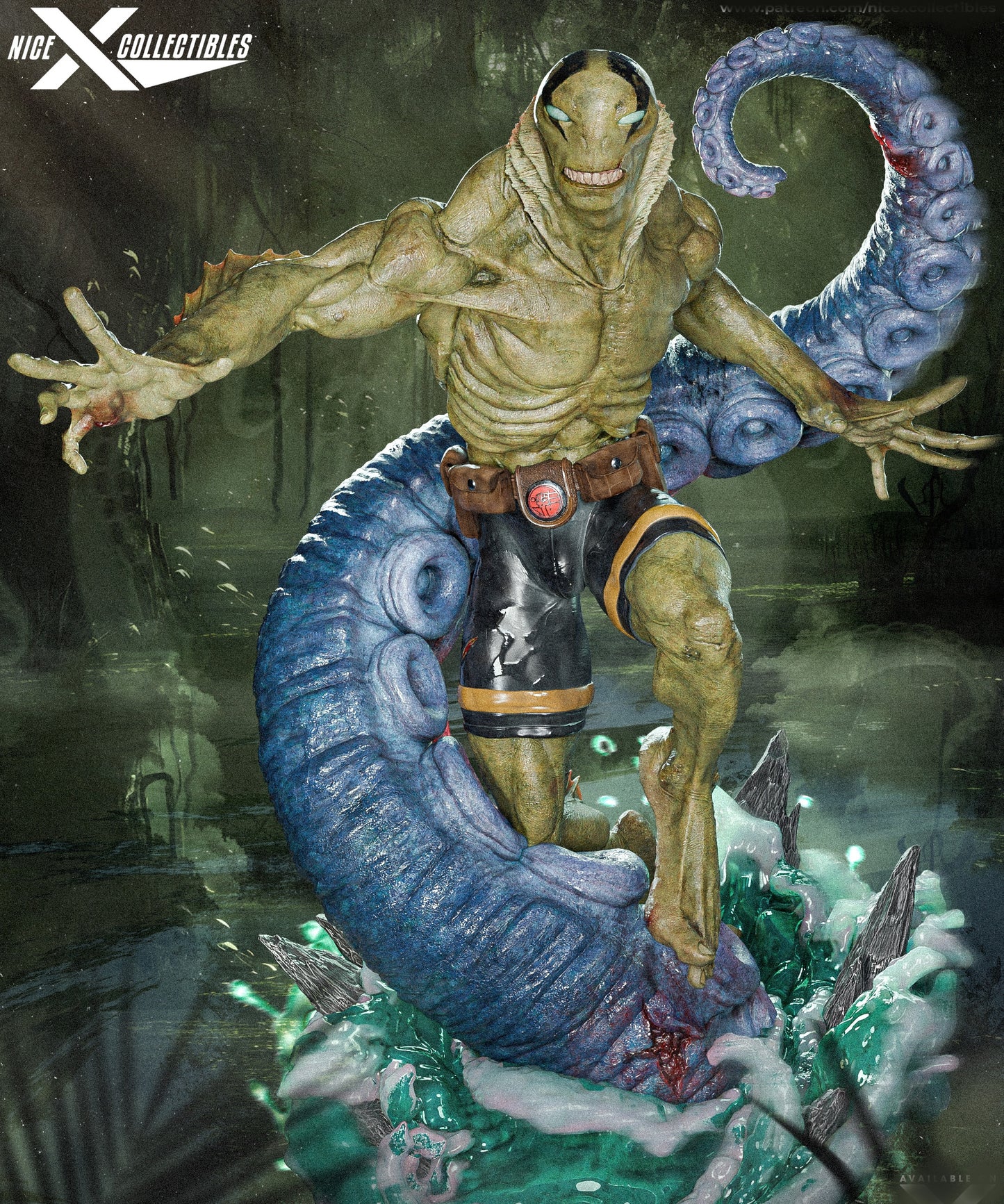 Abe Sapien Sculpture (75mm to 500mm)  - Unassembled/Unpainted/3D Print