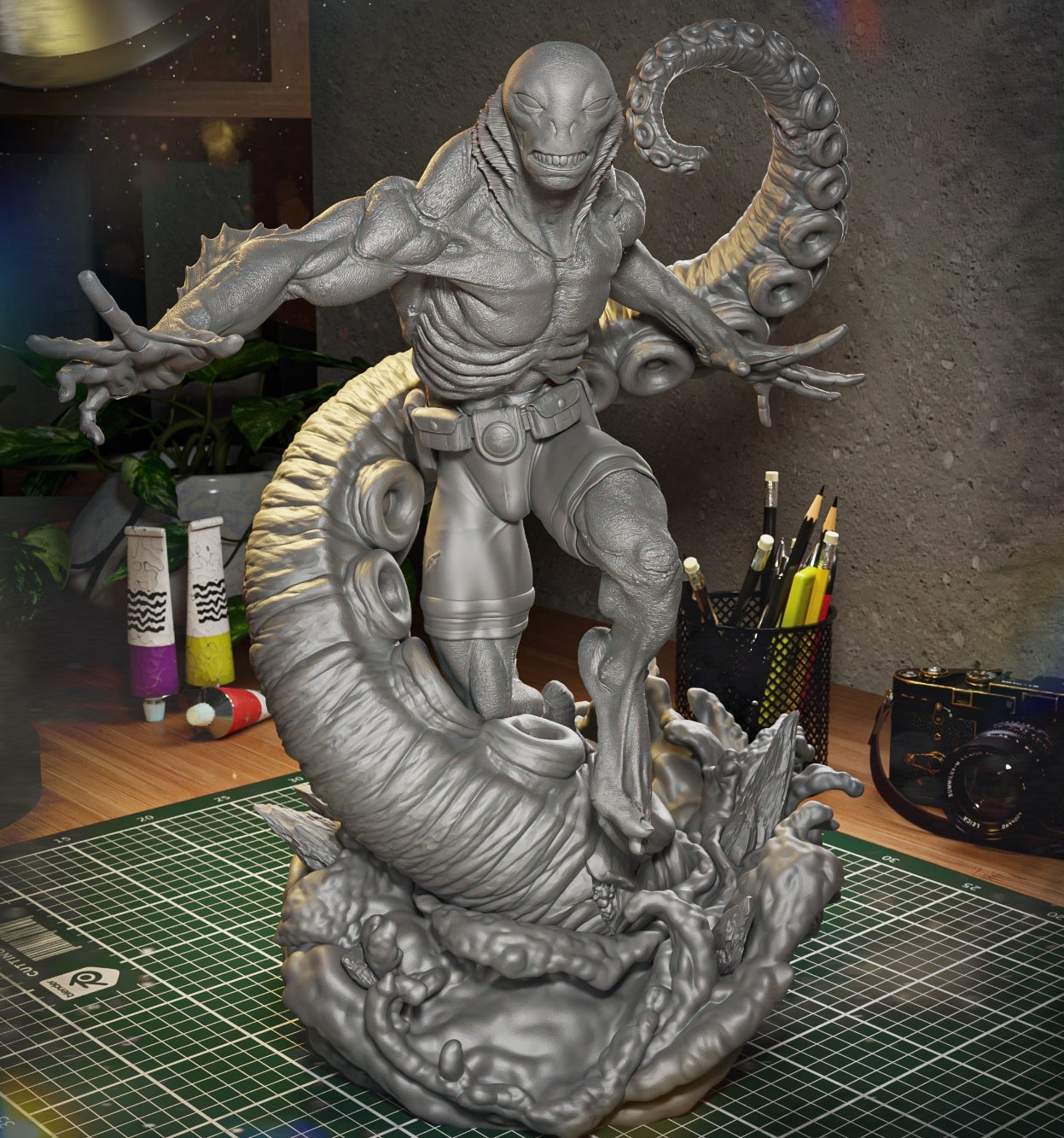Abe Sapien Sculpture (75mm to 500mm)  - Unassembled/Unpainted/3D Print
