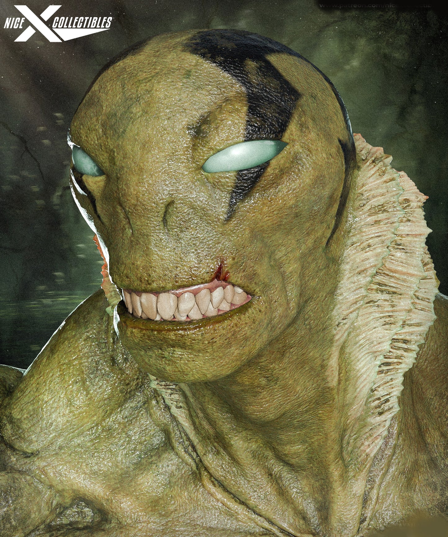 Abe Sapien Sculpture (75mm to 500mm)  - Unassembled/Unpainted/3D Print